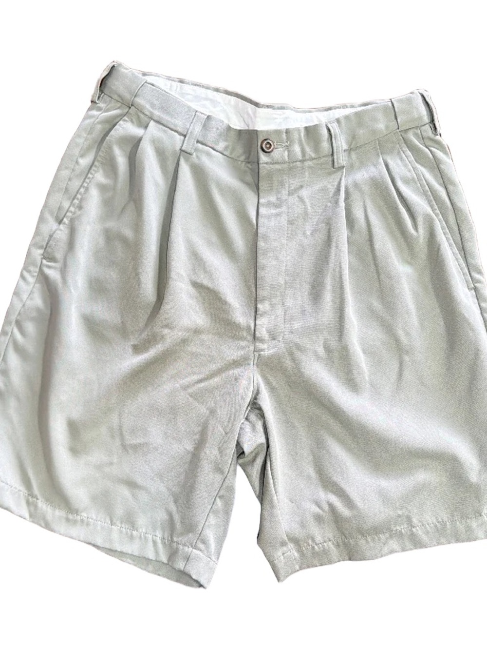Haggar Men’s Size 32 Khaki Shorts light green Classic Fit Casual Golf Shorts